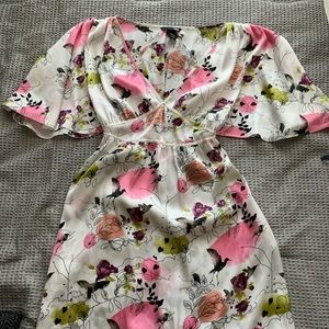 H&M print silk dress.